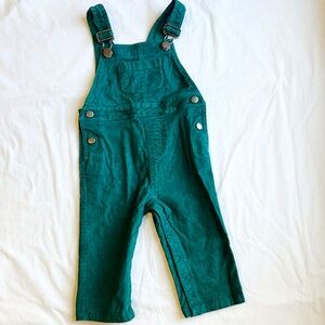 Teal Green Hanna Anderson Corduroy Overalls - NEW w/o tags - 18-24mo